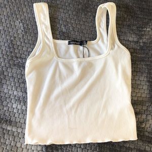 White crop top